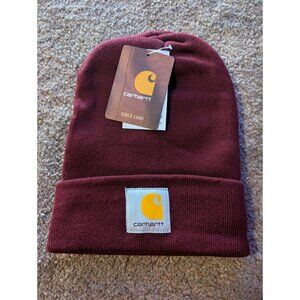 Carhartt A18 Men's Maroon Acrylic One Size Fits All Hat Beanie